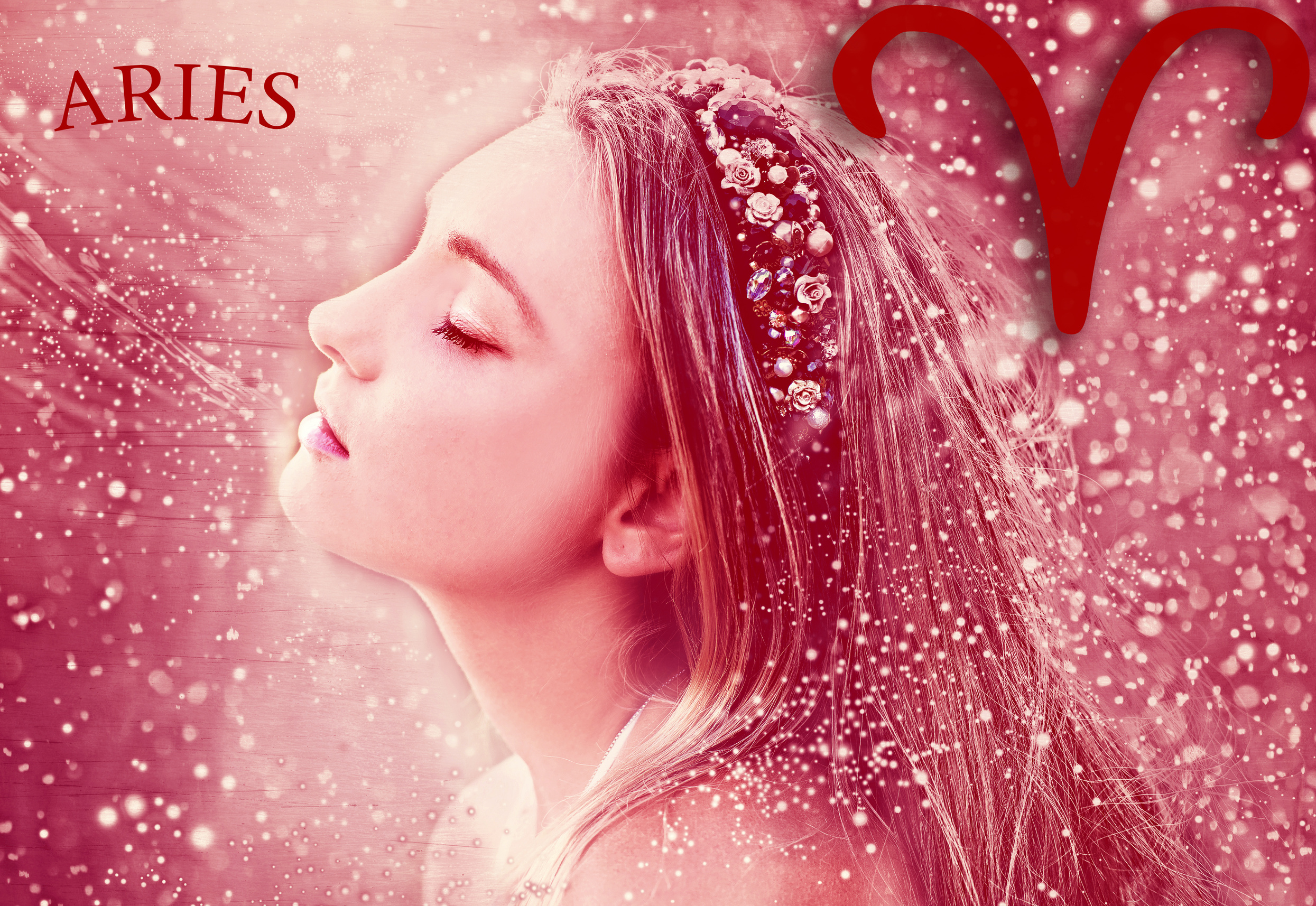 Woman in Aries, the astrological signs of the zodiac